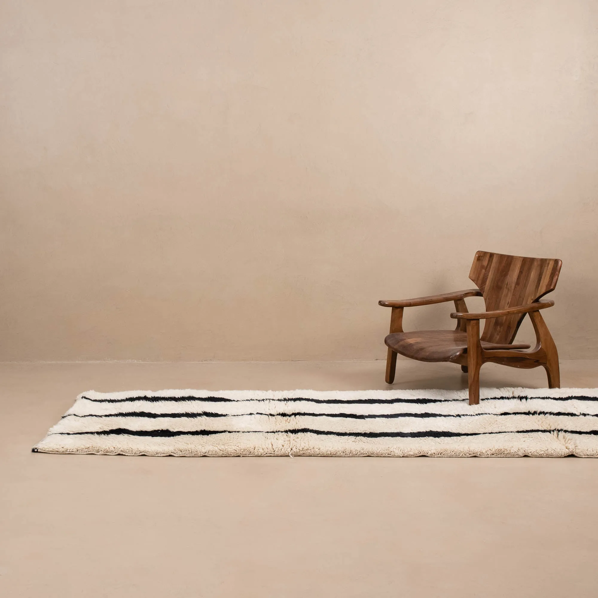 Elegant Rhythm - Luxury Shag Moroccan Runner Rug