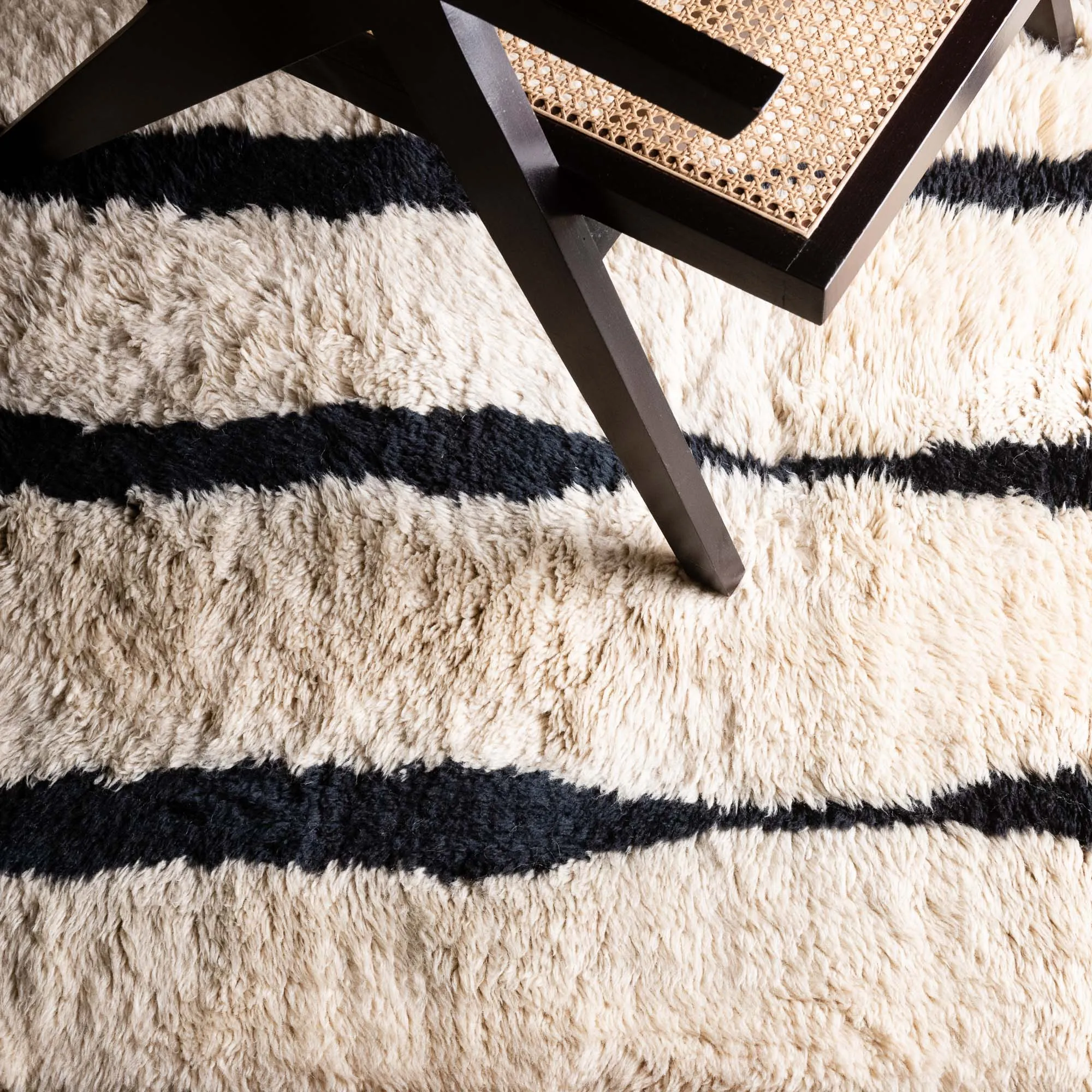 Elegant Rhythm - Luxury Shag Moroccan Runner Rug