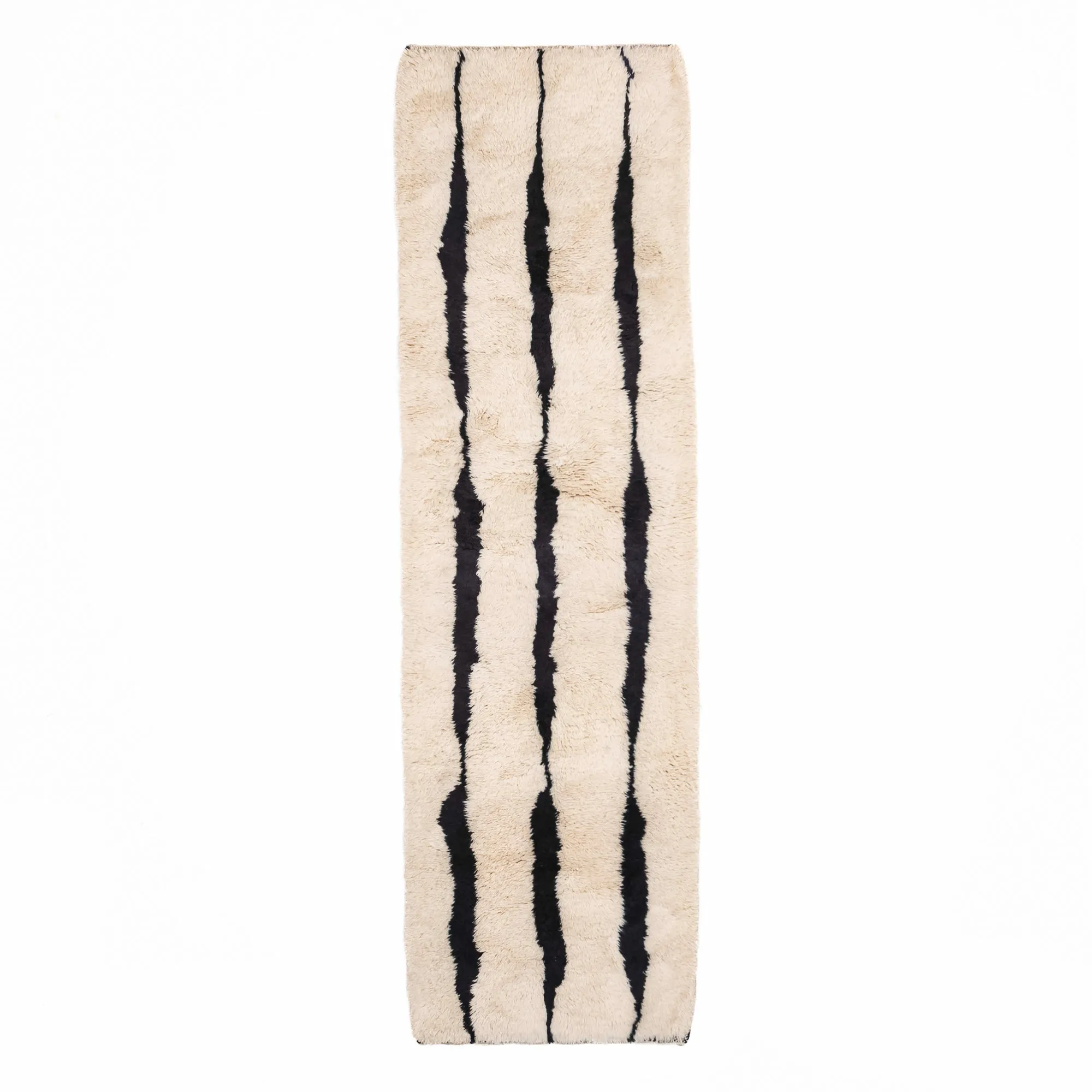 Elegant Rhythm - Luxury Shag Moroccan Runner Rug
