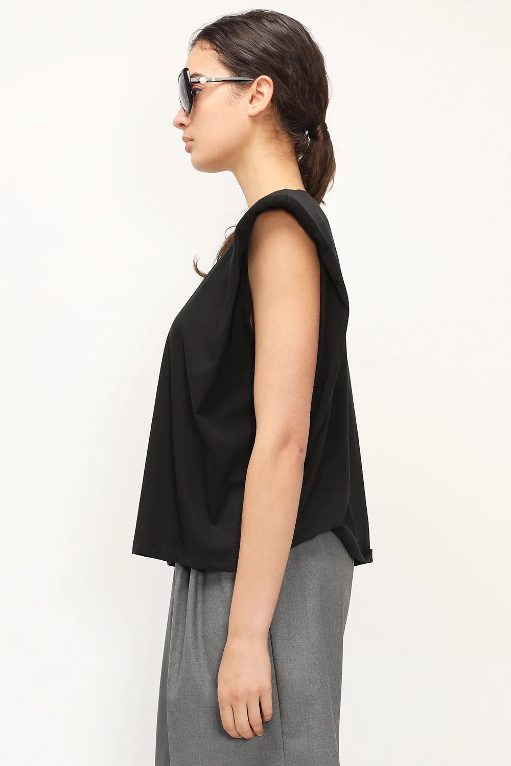 Elena Padded Shoulder T-shirt