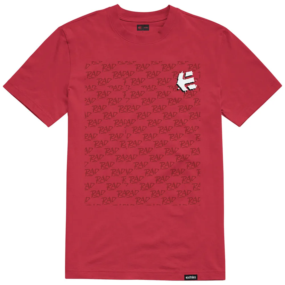 ETNIES RAD MONOGRAM TEE [RED]