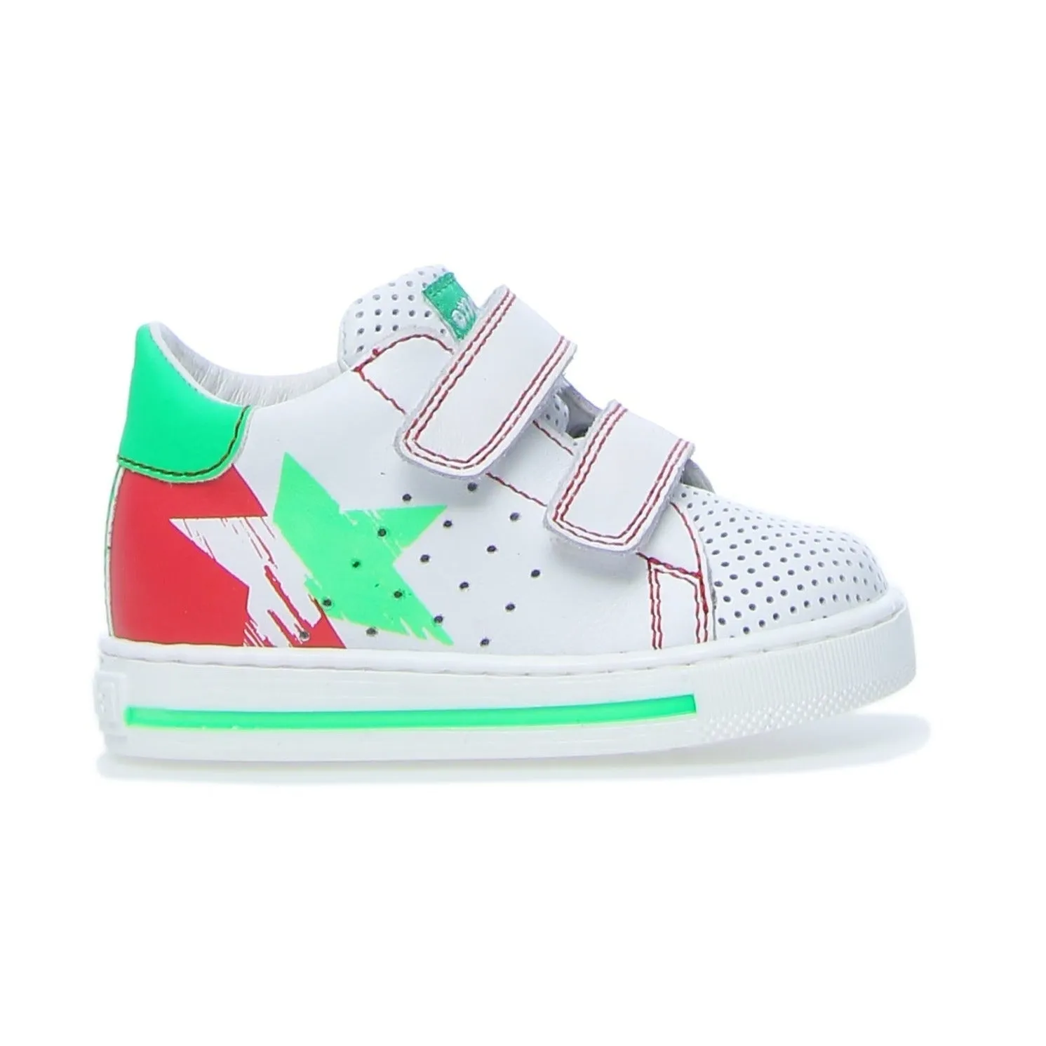 Falcotto - Edige VL - White/Red/Green - Perforated