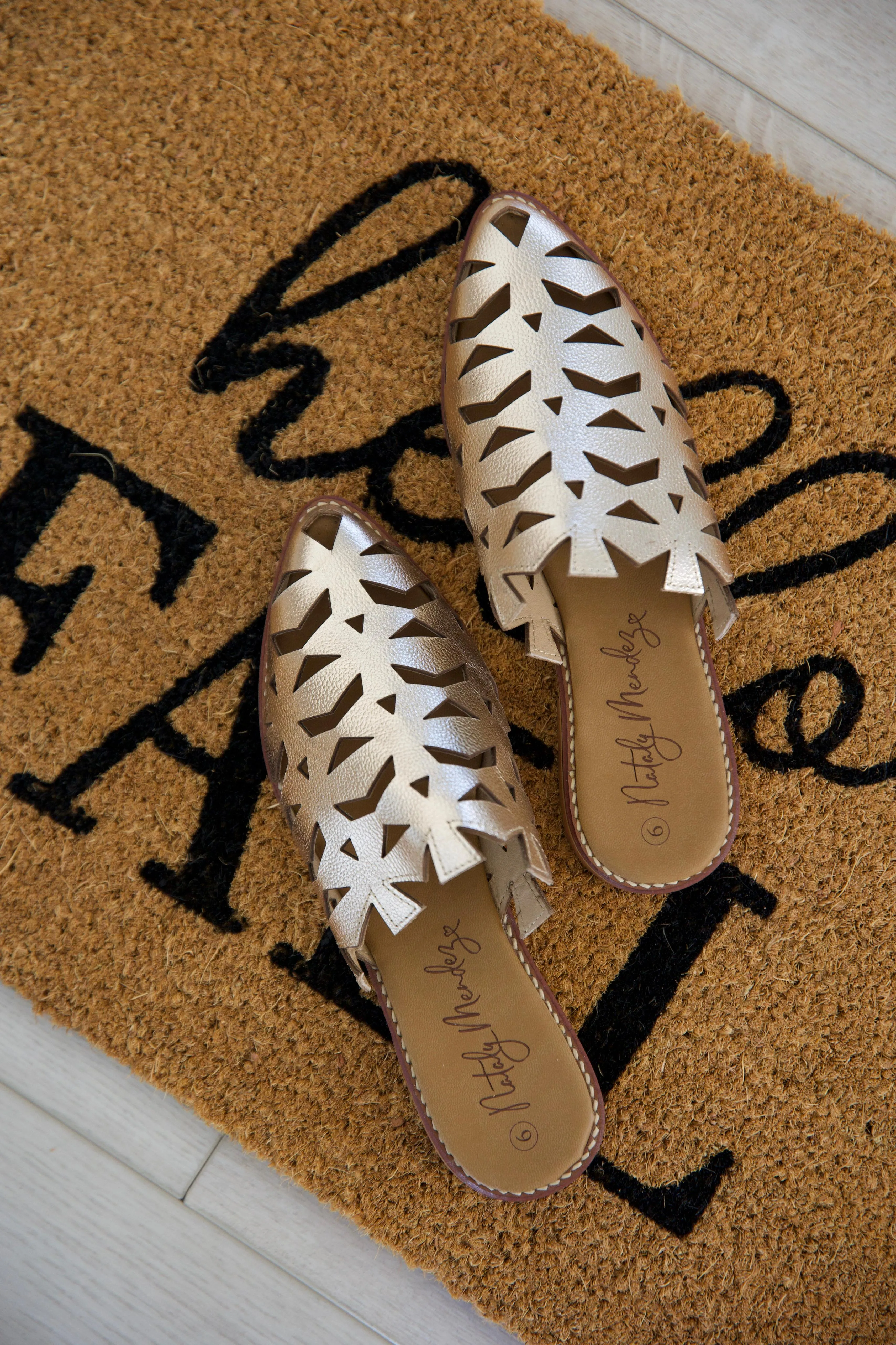 Flats Hoja - Gold