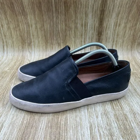Frye Dylan Women's Size 7 M Black Slip On Leather Casual Shoes Sneakers
