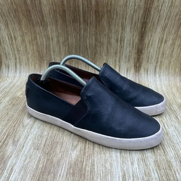 Frye Dylan Women's Size 7 M Black Slip On Leather Casual Shoes Sneakers