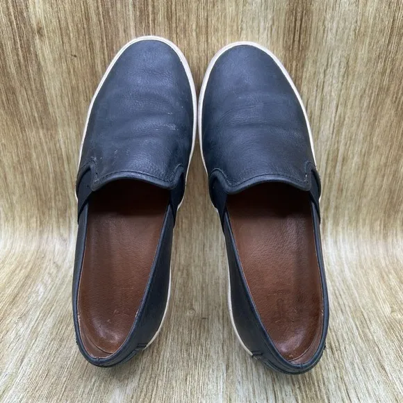 Frye Dylan Women's Size 7 M Black Slip On Leather Casual Shoes Sneakers