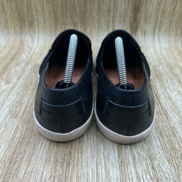 Frye Dylan Women's Size 7 M Black Slip On Leather Casual Shoes Sneakers