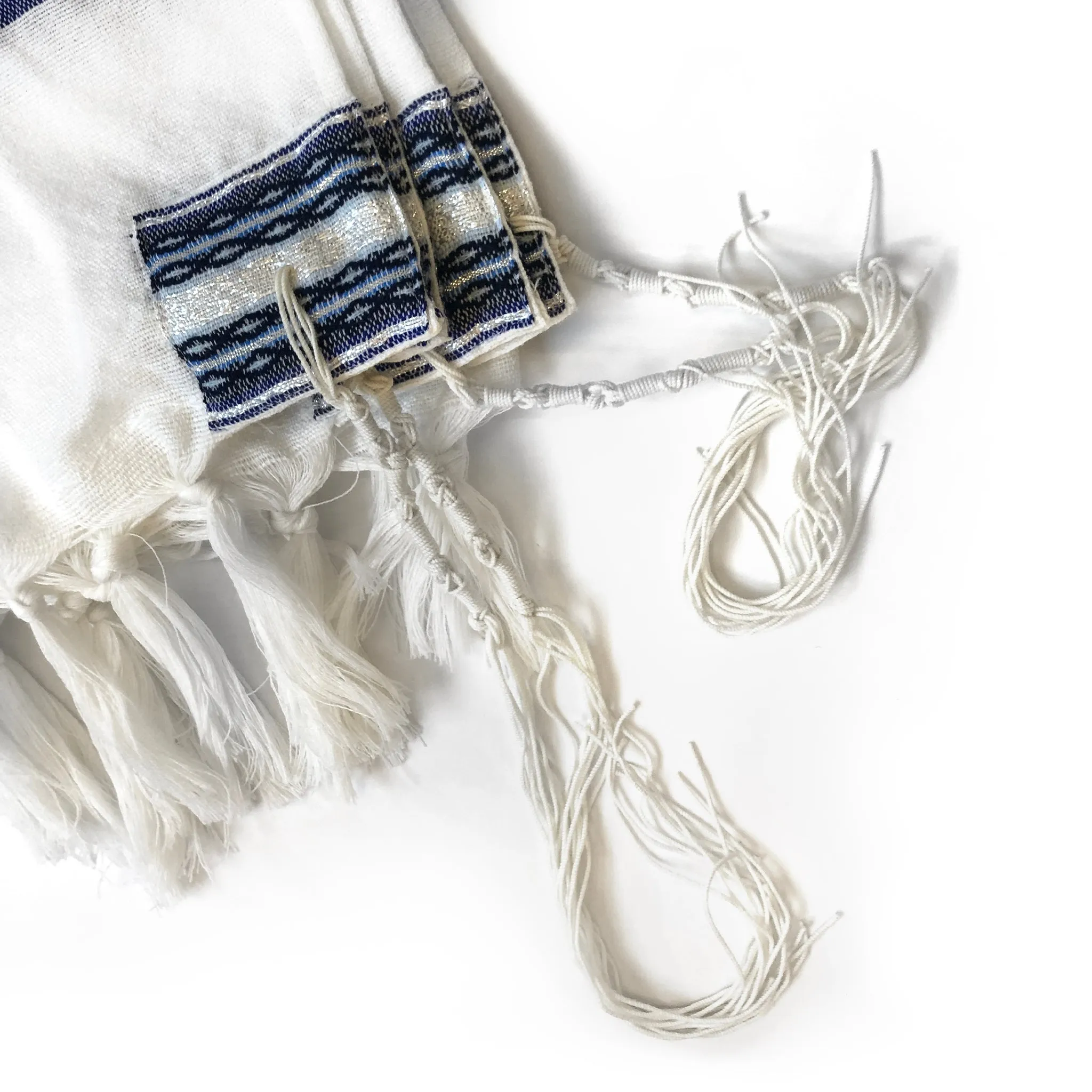 Gabrieli Premium - Wool Tallit - shades of Blue & Silver