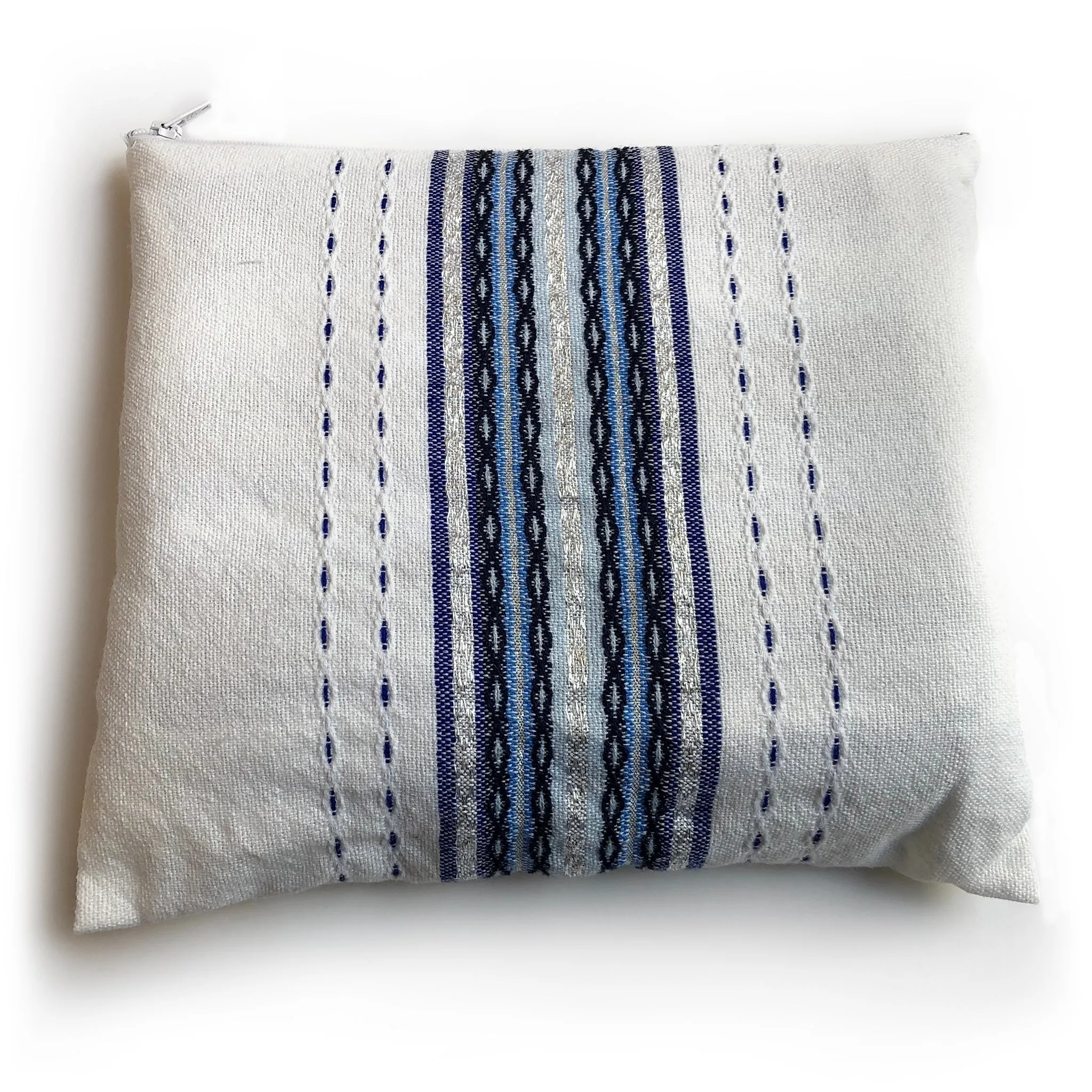 Gabrieli Premium - Wool Tallit - shades of Blue & Silver
