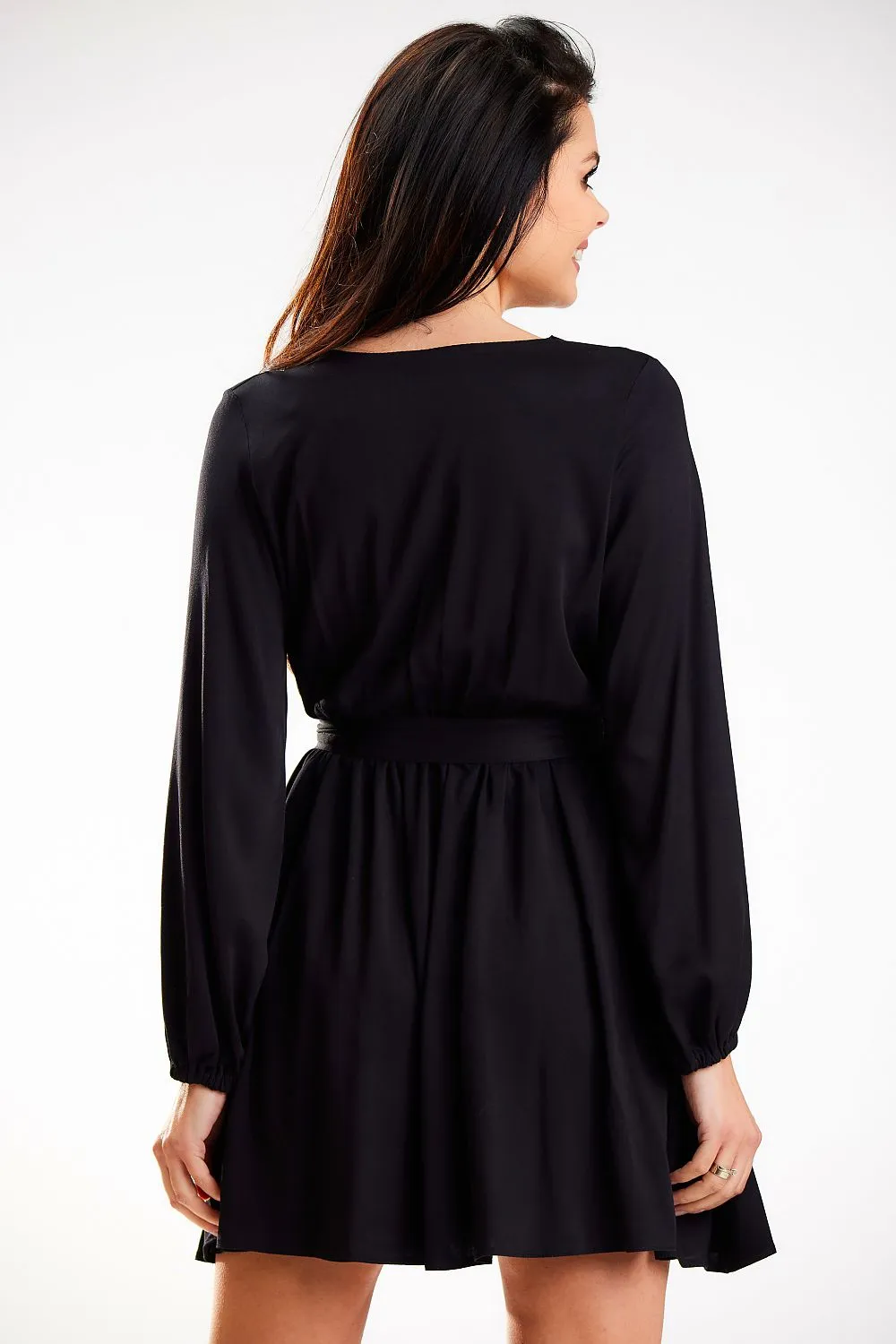 Gathered Waist Elegant Mini Dress