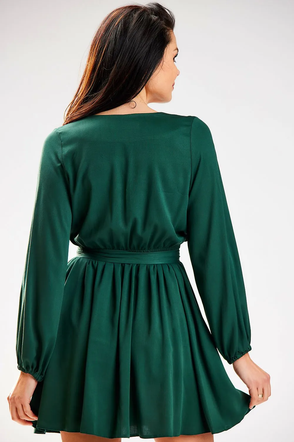 Gathered Waist Elegant Mini Dress