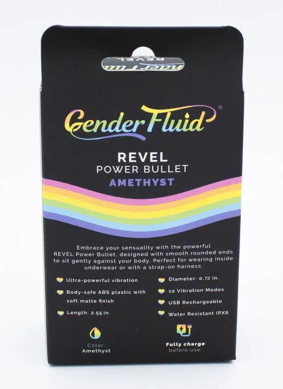 Gender Fluid Revel Power Bullet  - Amethyst  Purple