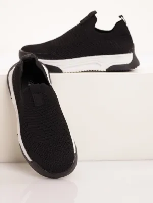 Girls Slip-On Sneaker - Black