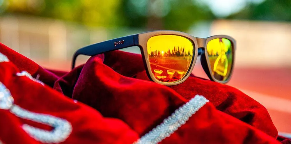 Goodr OG sunglasses- Whiskey Shots with Satan