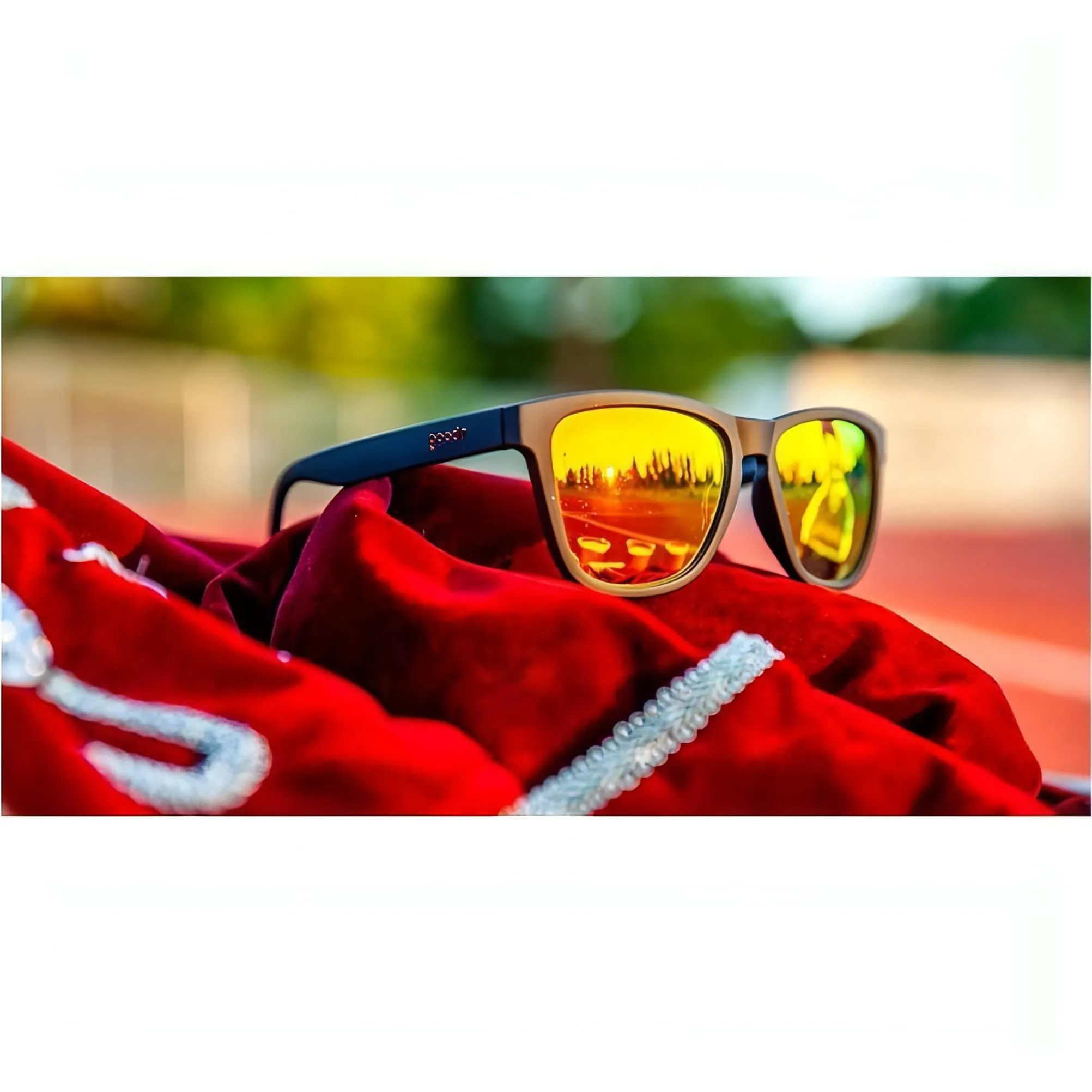 Goodr Whiskey Shots With Satan Running Sunglasses