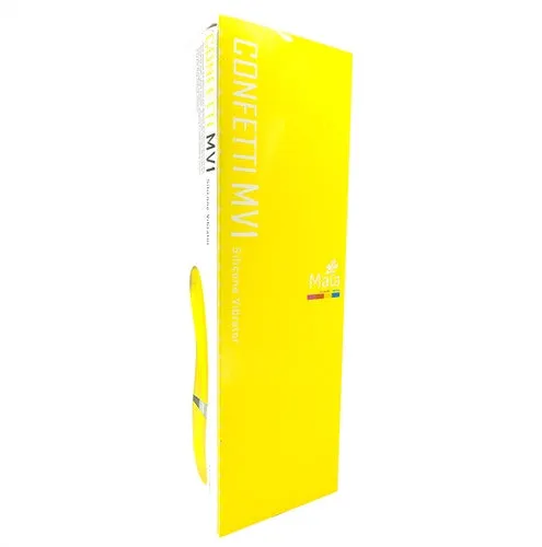 Grace Confetti Silicone Vibrator - Neon Yellow