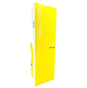 Grace Confetti Silicone Vibrator - Neon Yellow