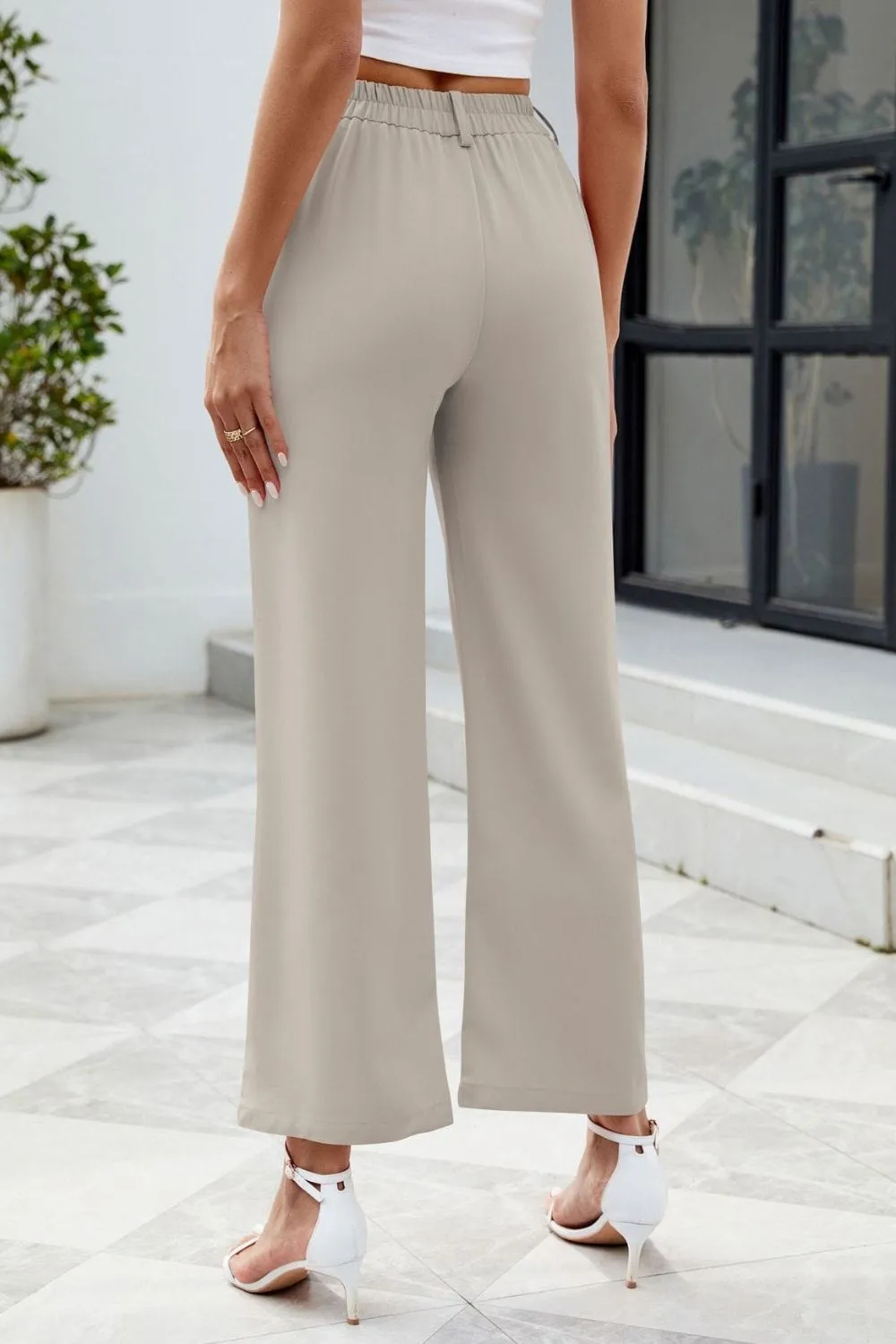GYPSY - Pocketed High Waist Pants