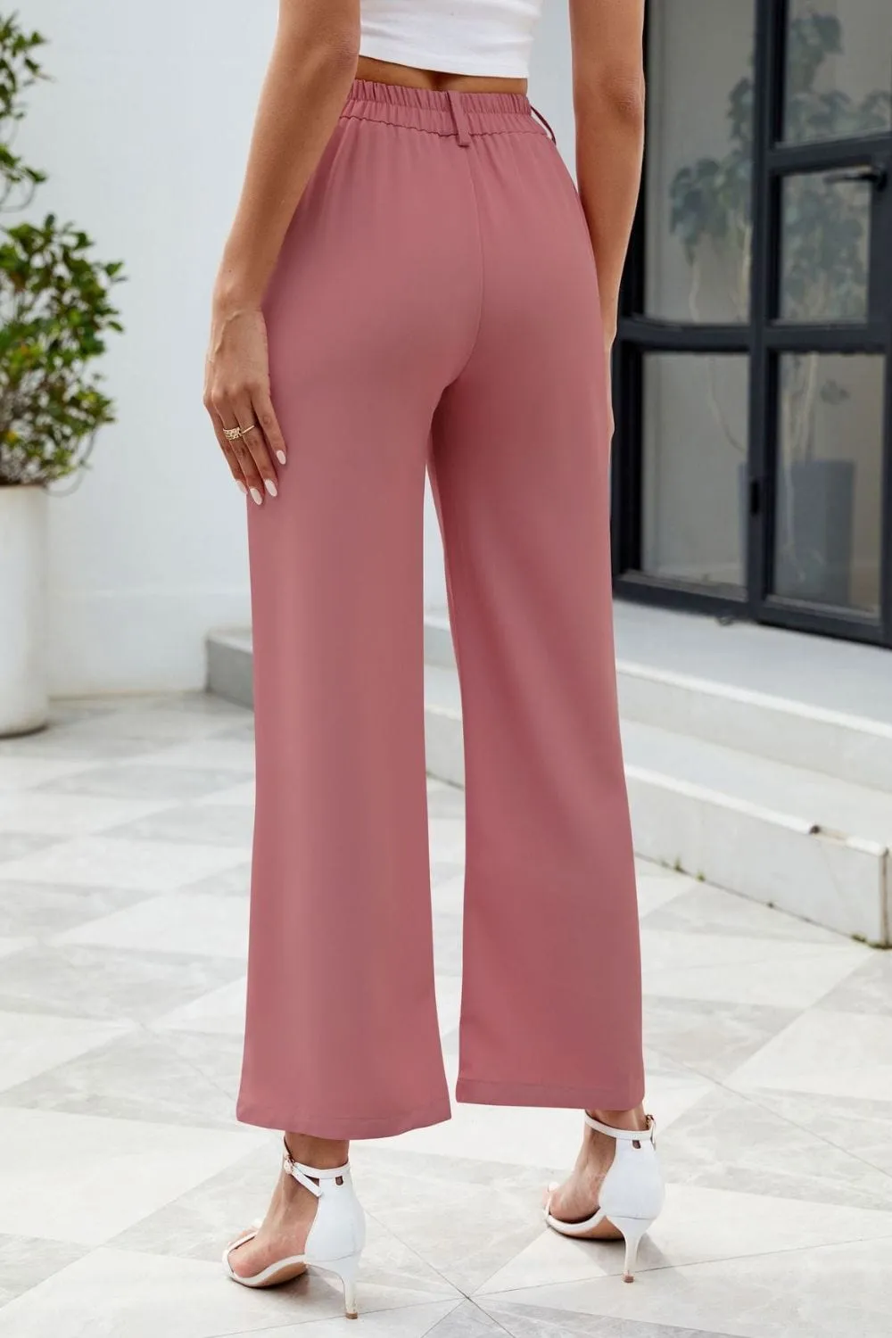 GYPSY - Pocketed High Waist Pants