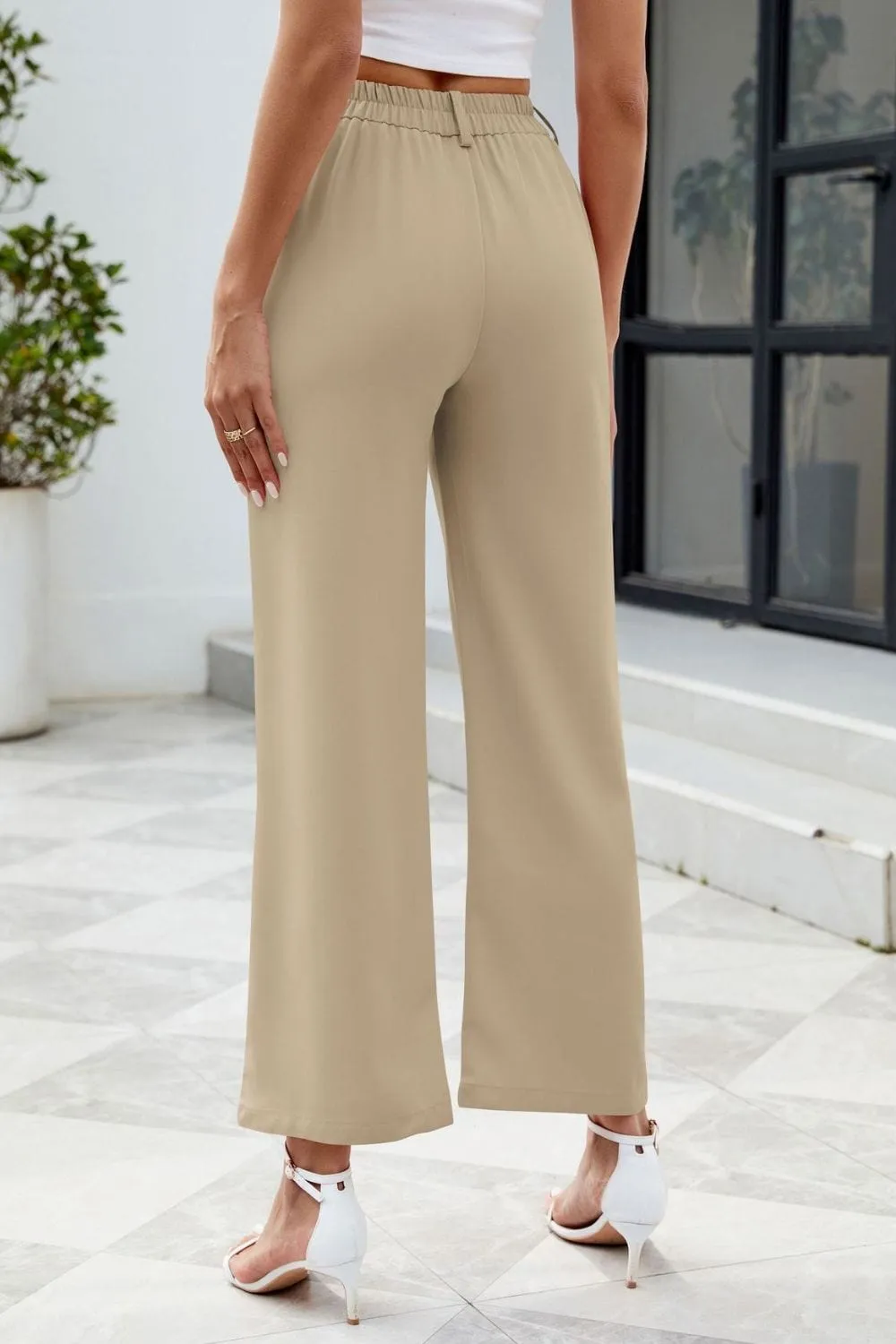 GYPSY - Pocketed High Waist Pants