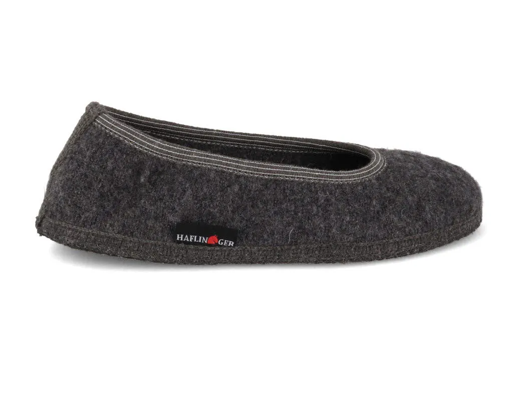 HAFLINGER Ballerina Slippers | Marina, Anthracite