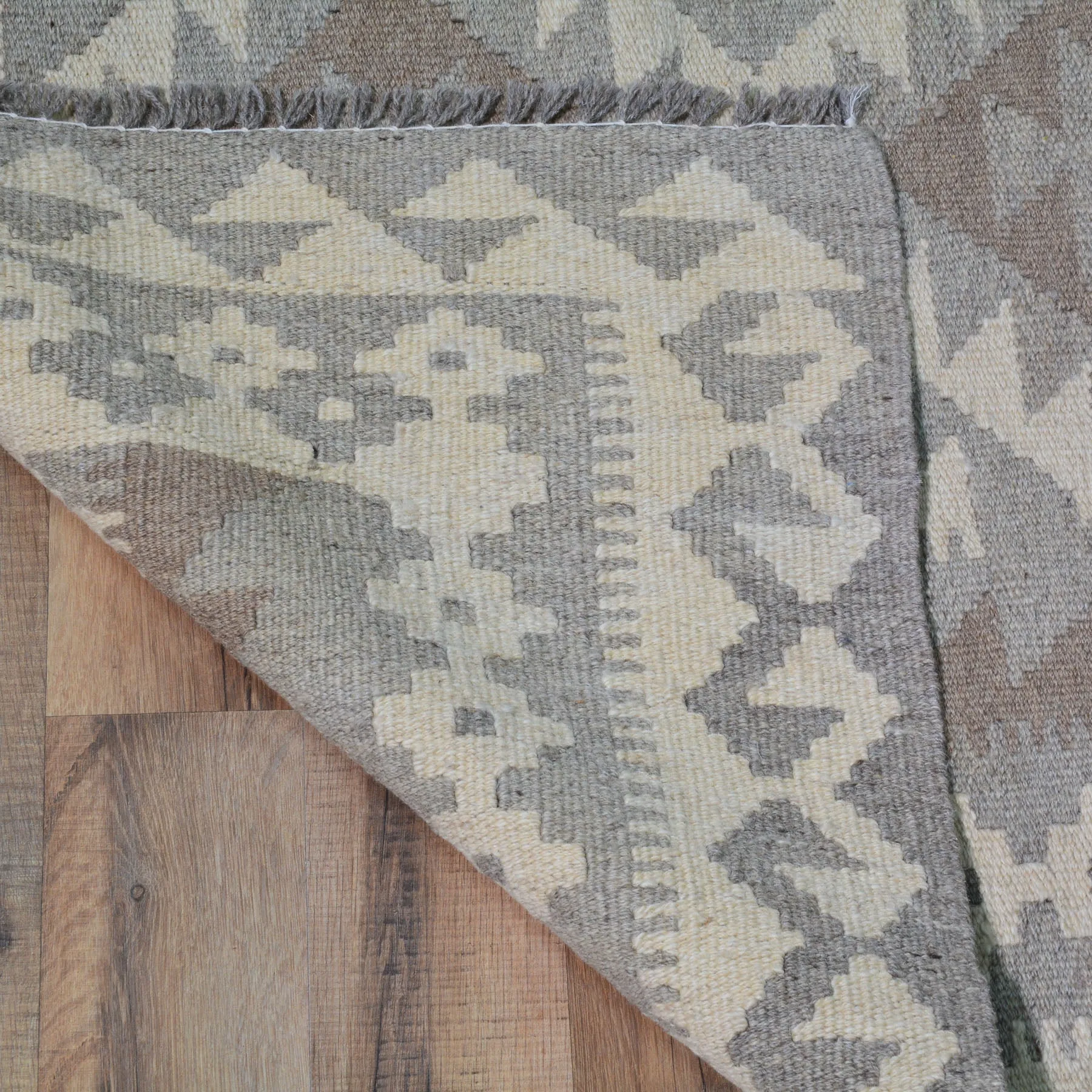 Hand-Woven Afghan Momana Reversible Kilim Wool Oriental Rug (Size 4.3 X 6.0) Cwral-10206