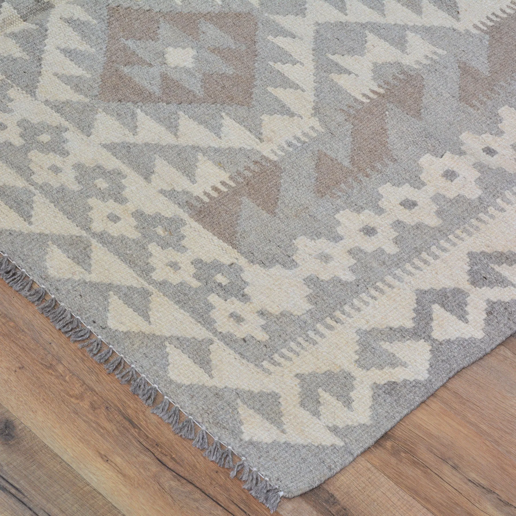 Hand-Woven Afghan Momana Reversible Kilim Wool Oriental Rug (Size 4.3 X 6.0) Cwral-10206