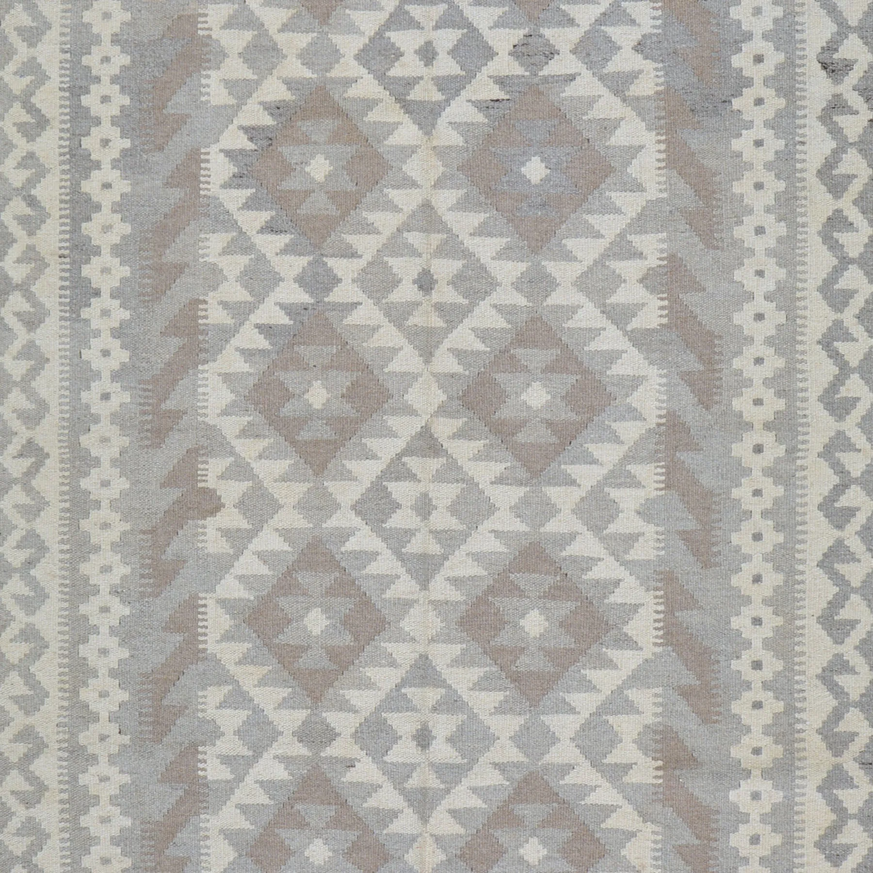 Hand-Woven Afghan Momana Reversible Kilim Wool Oriental Rug (Size 4.3 X 6.0) Cwral-10206
