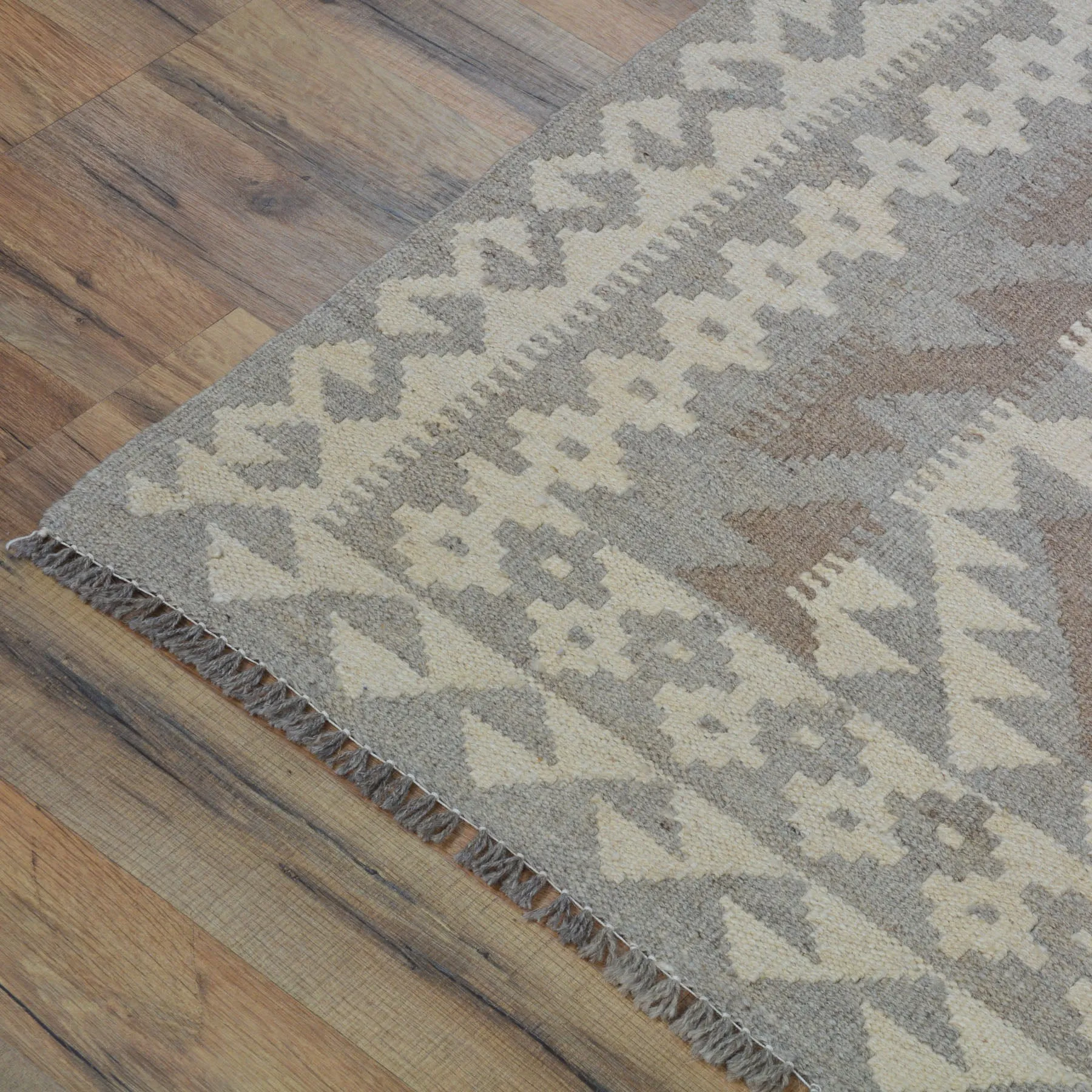 Hand-Woven Afghan Momana Reversible Kilim Wool Oriental Rug (Size 4.3 X 6.0) Cwral-10206