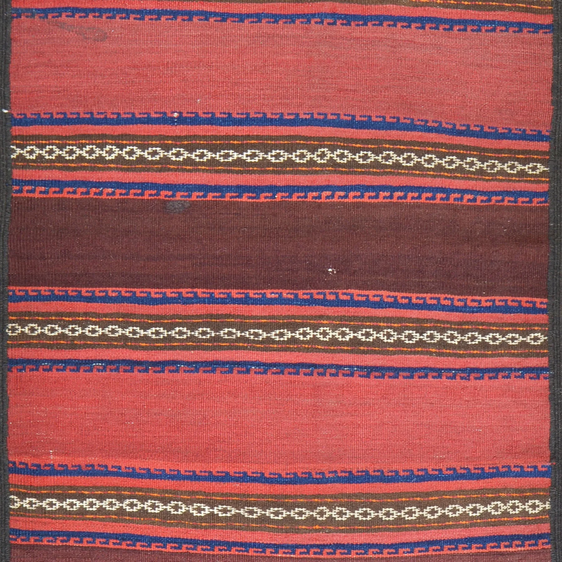 Hand-Woven Fine Afghan Lagharee Kilim Handmade Wool Rug (Size 2.7 X 9.3) Brral-5037