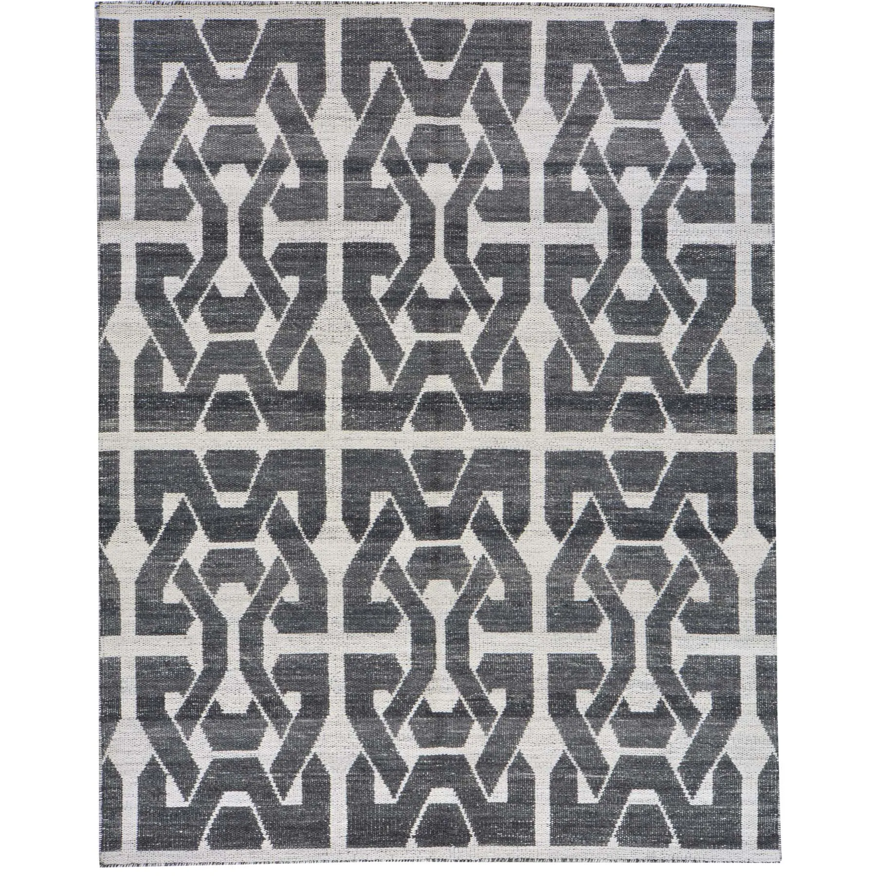 Hand-Woven Reversible Flatweave Modern Kilim Handmade Wool Rug (Size 5.1 X 7.3) Brral-3828