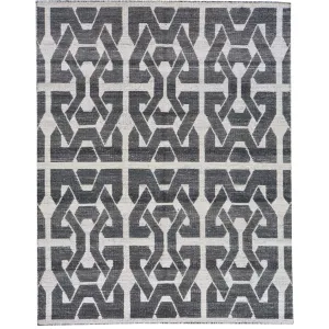 Hand-Woven Reversible Flatweave Modern Kilim Handmade Wool Rug (Size 5.1 X 7.3) Brral-3828