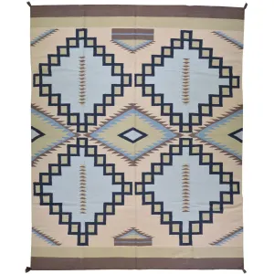 Hand-Woven Reversible Kilim Southwestern Design Wool Rug (Size 8.0 X 10.0) Cwral-6933