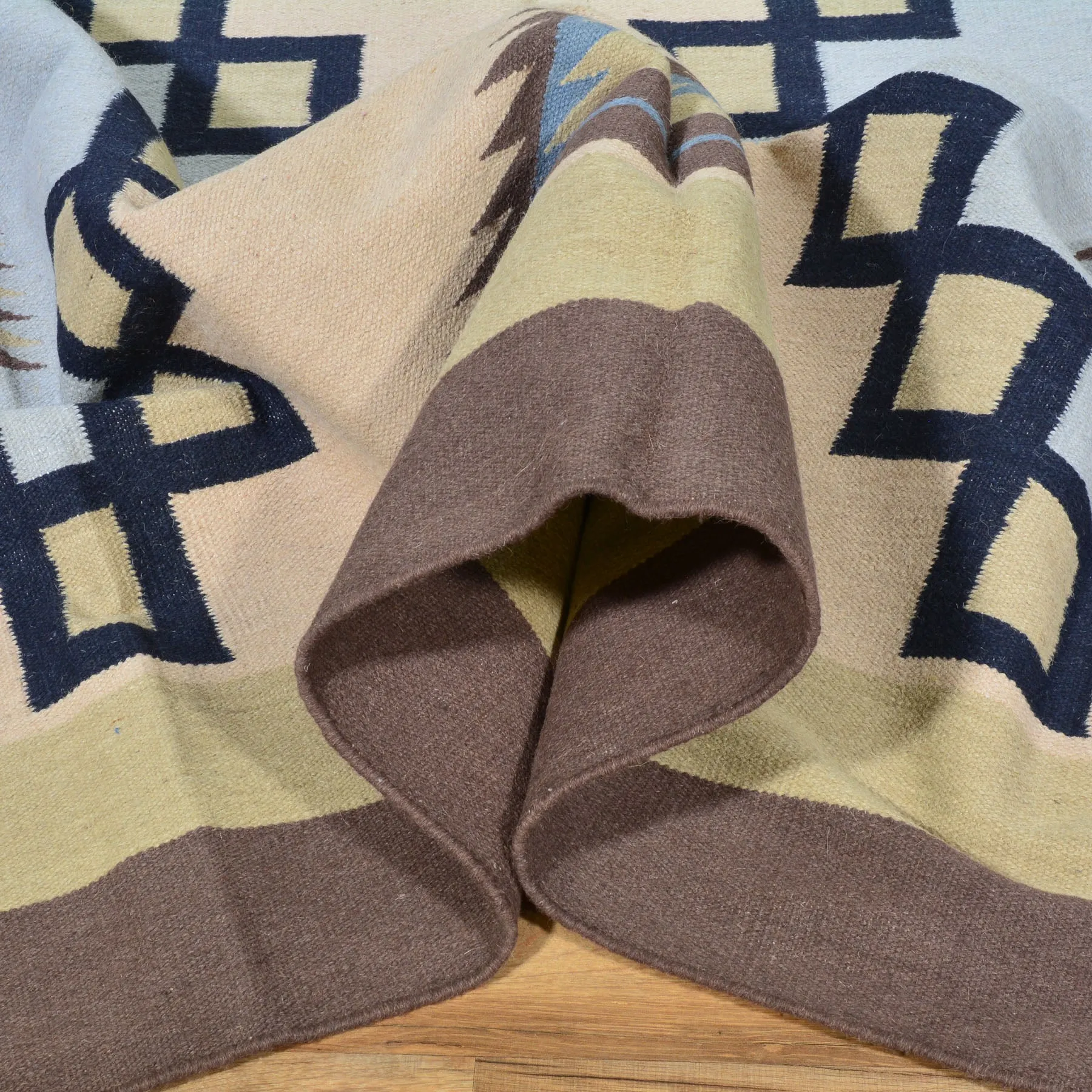 Hand-Woven Reversible Kilim Southwestern Design Wool Rug (Size 8.0 X 10.0) Cwral-6933