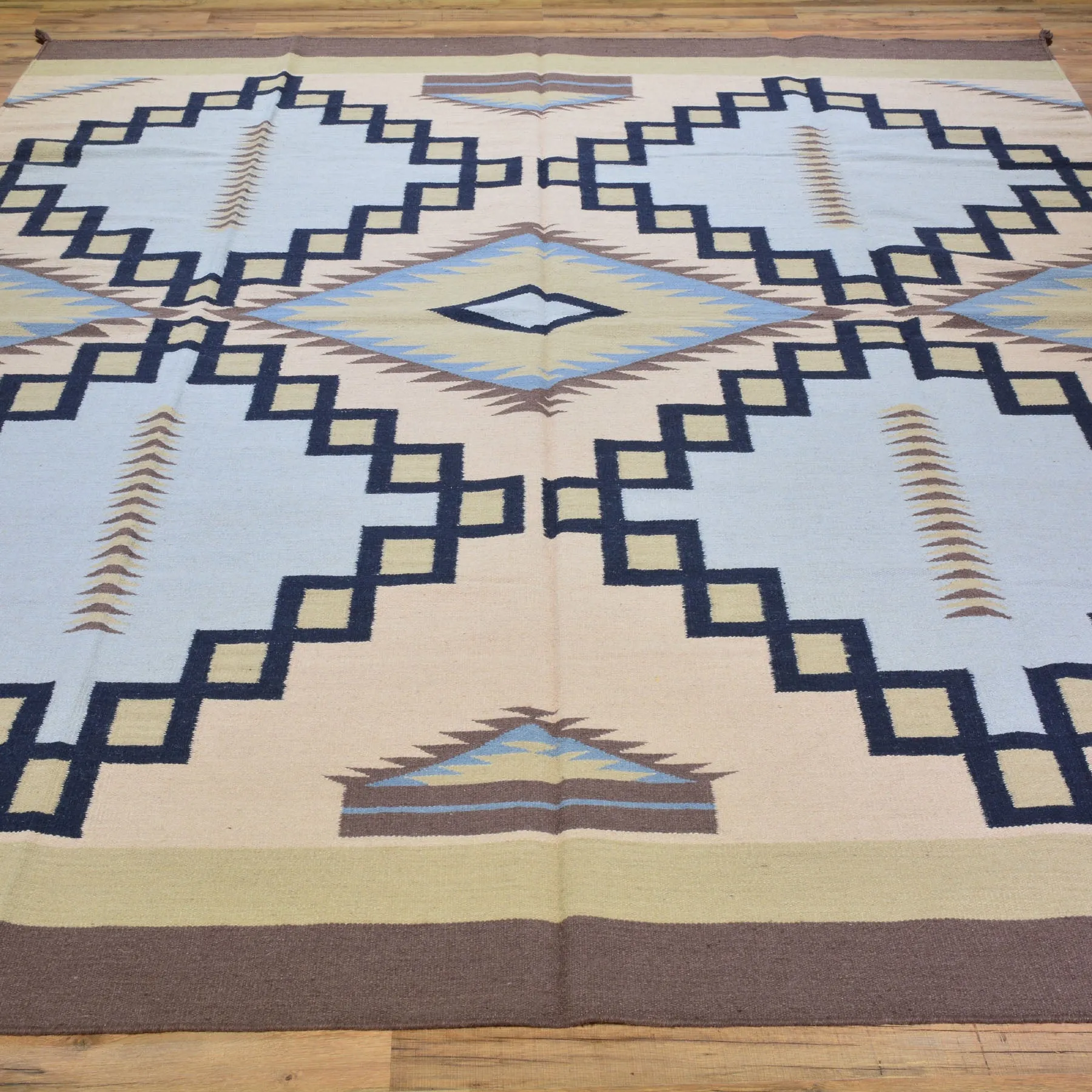 Hand-Woven Reversible Kilim Southwestern Design Wool Rug (Size 8.0 X 10.0) Cwral-6933