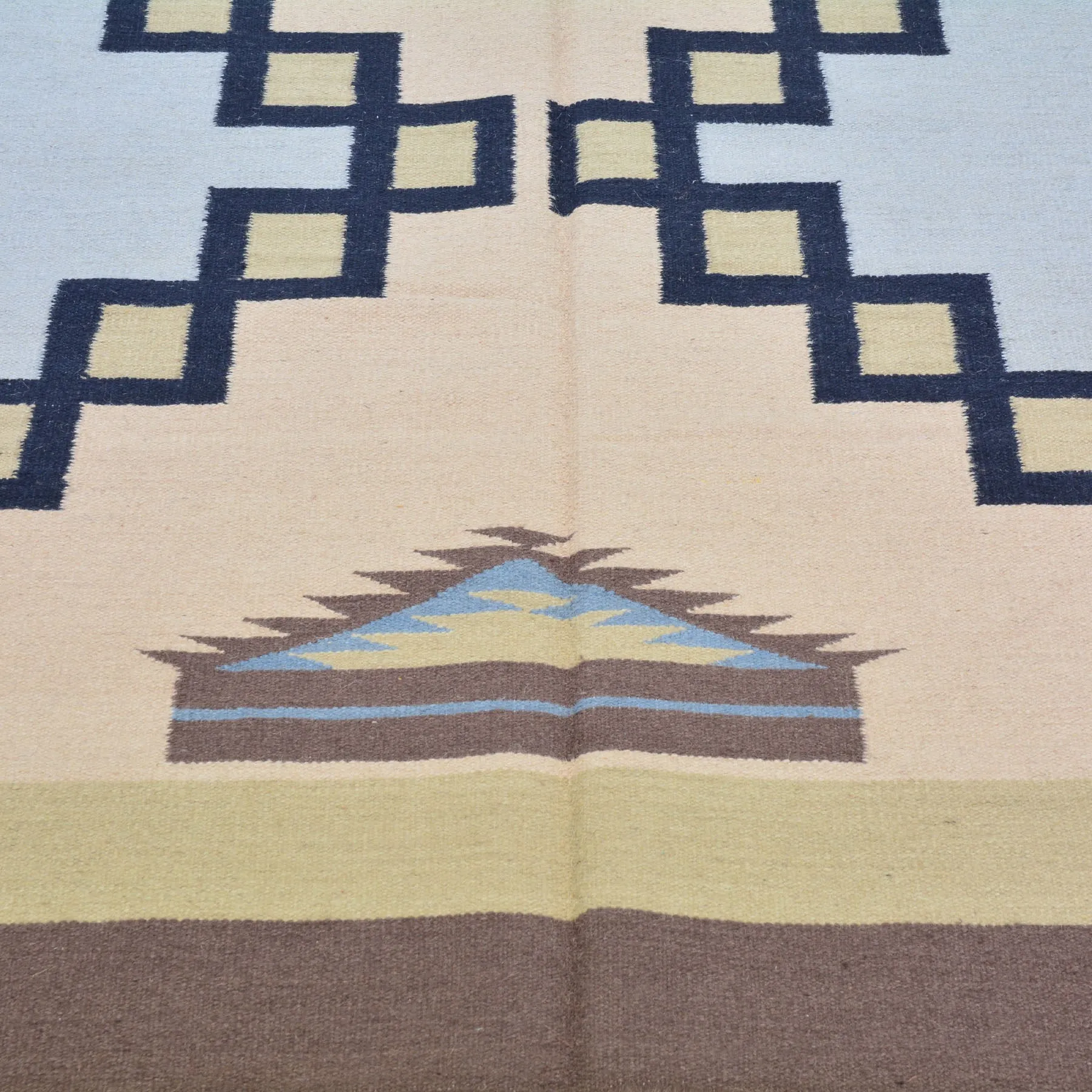 Hand-Woven Reversible Kilim Southwestern Design Wool Rug (Size 8.0 X 10.0) Cwral-6933