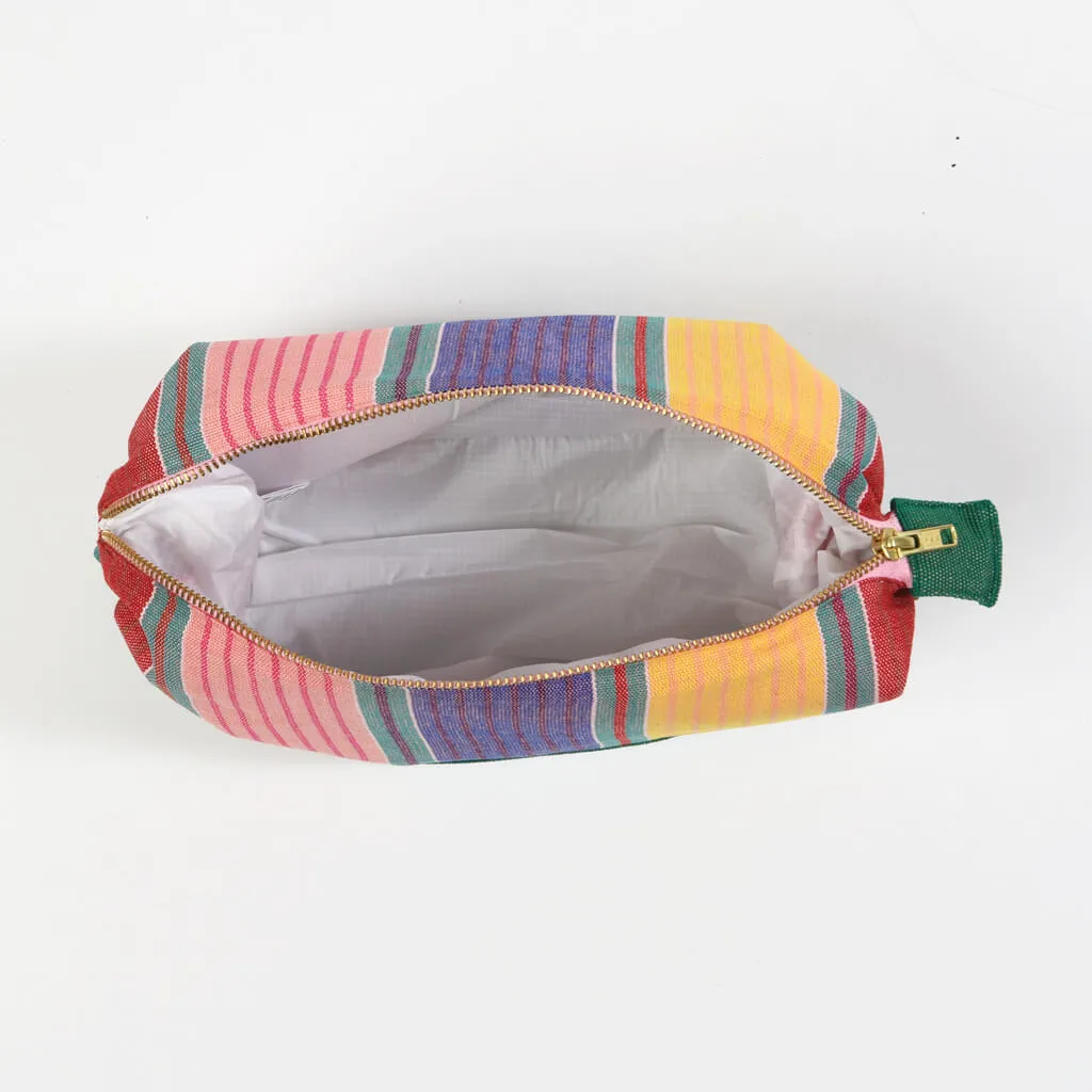 Hand Woven Toiletry Bag | Carousel Stripe