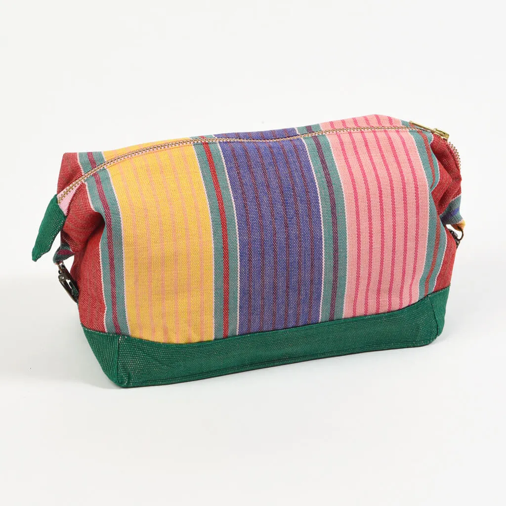 Hand Woven Toiletry Bag | Carousel Stripe