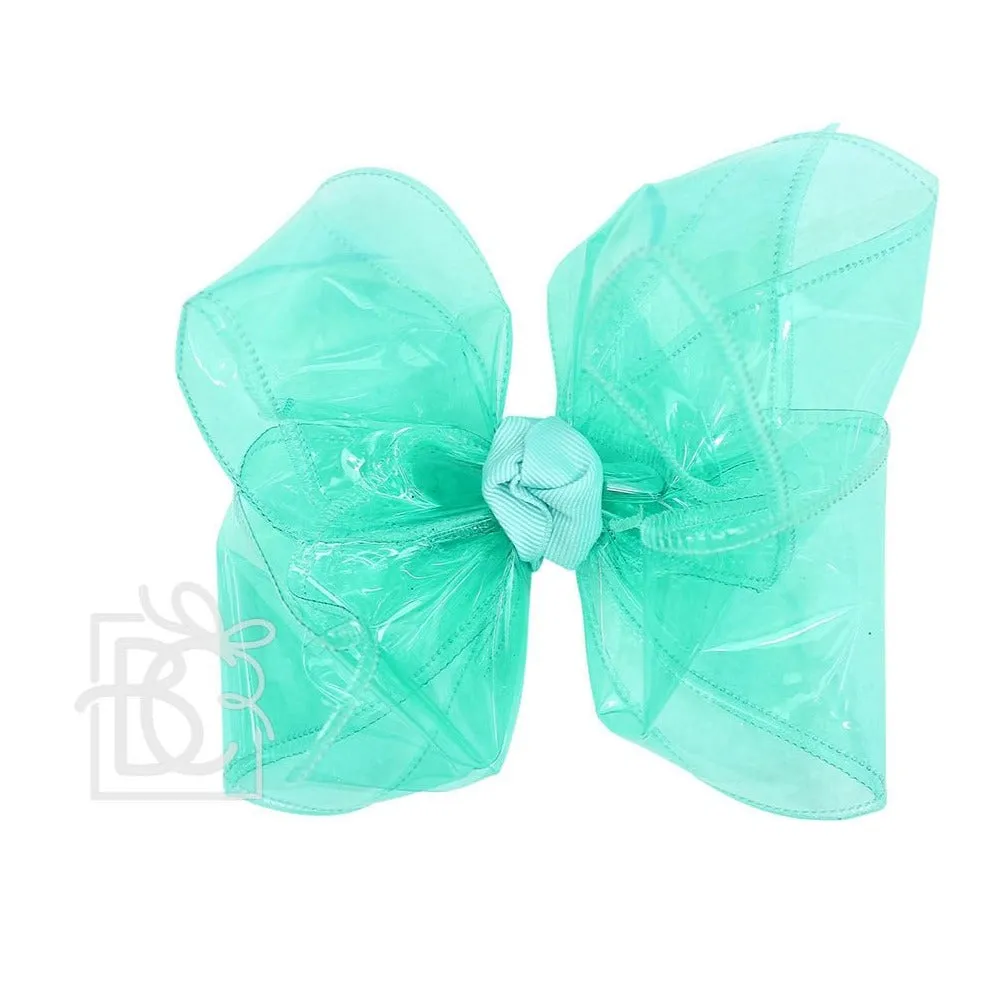 Huge Waterproof Double Knot Hair Bow on Clippie