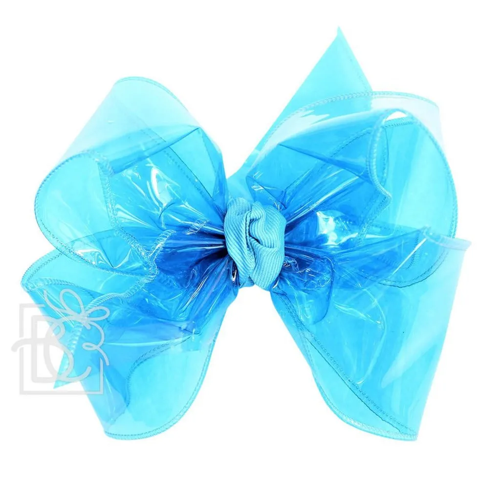 Huge Waterproof Double Knot Hair Bow on Clippie
