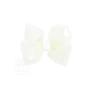 Huge Waterproof Double Knot Hair Bow on Clippie