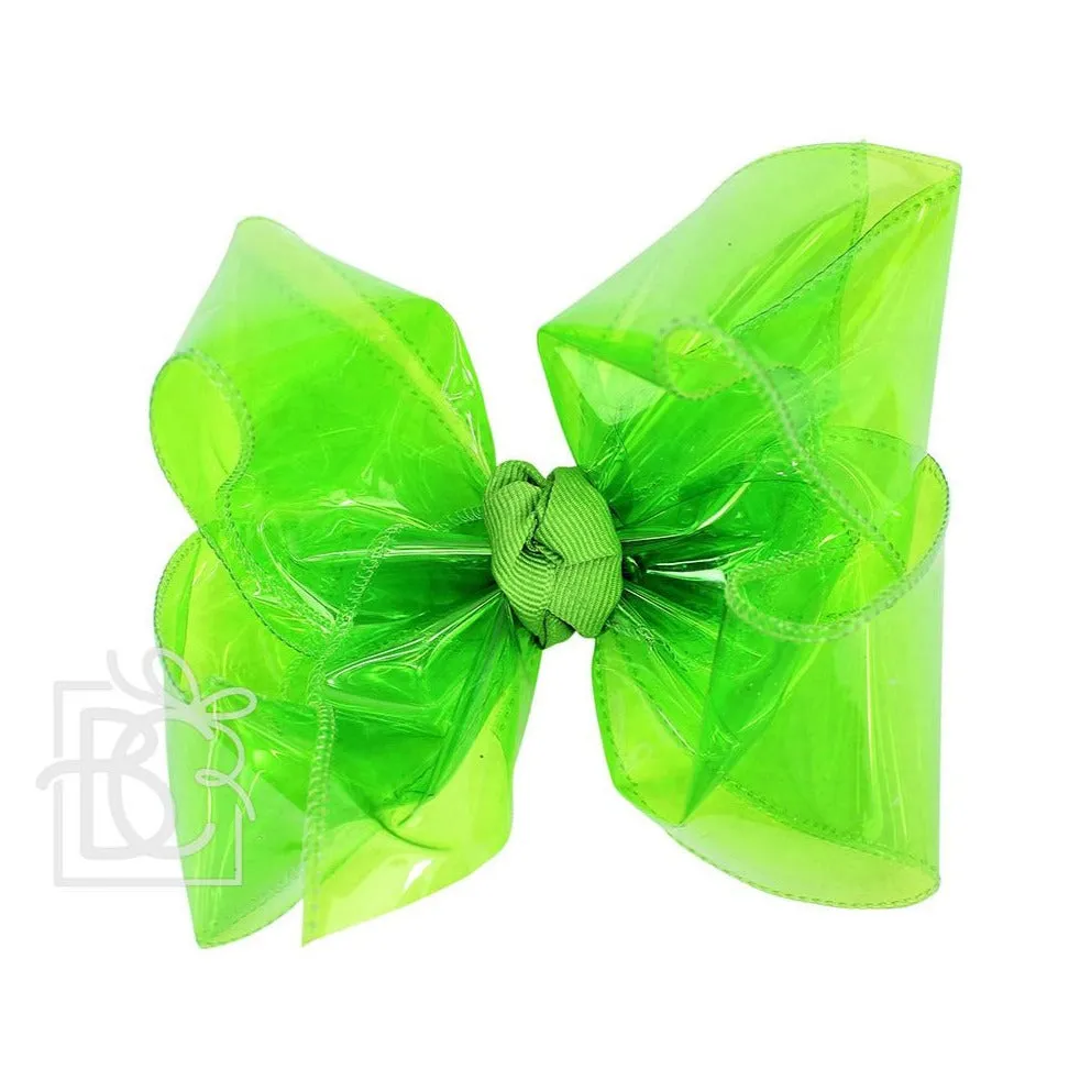 Huge Waterproof Double Knot Hair Bow on Clippie
