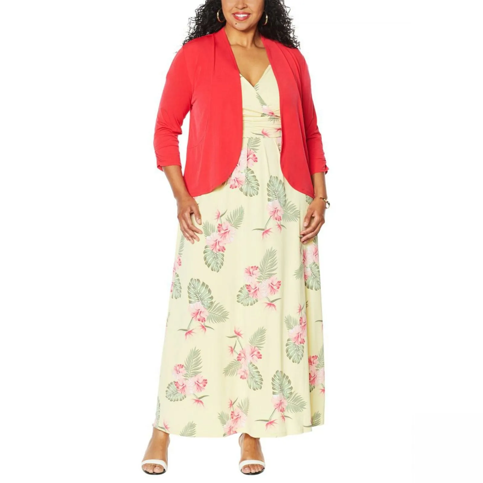 IMAN Women's Boho Chic Drape Front Cardigan