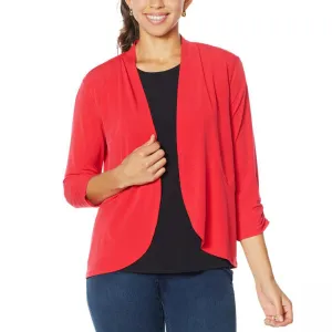 IMAN Women's Boho Chic Drape Front Cardigan