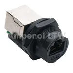 IP67 RJ45 F/F Coupler Unmated Lock type