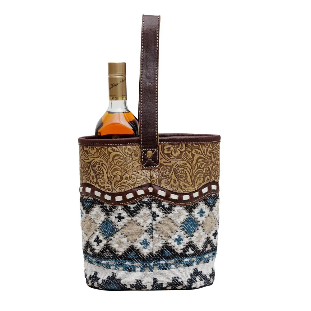 JACQUARD DOUBLE WINE BAG