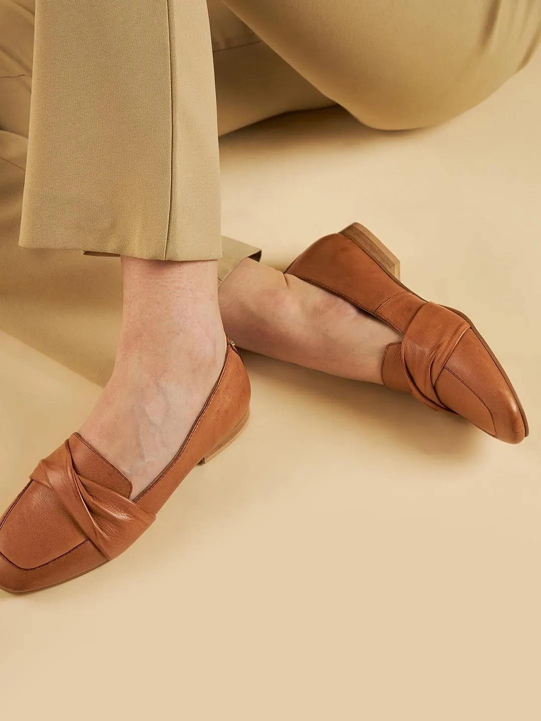 Jade Leather Loafers