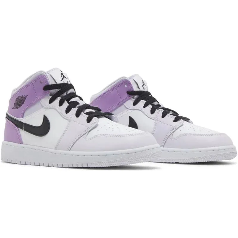 Jordan 1 Mid Barely Grape (GS)
