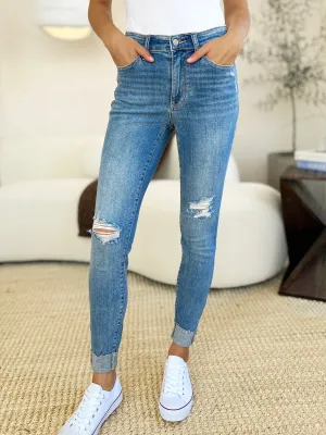 Judy Blue Mid Rise Skinny Jeans