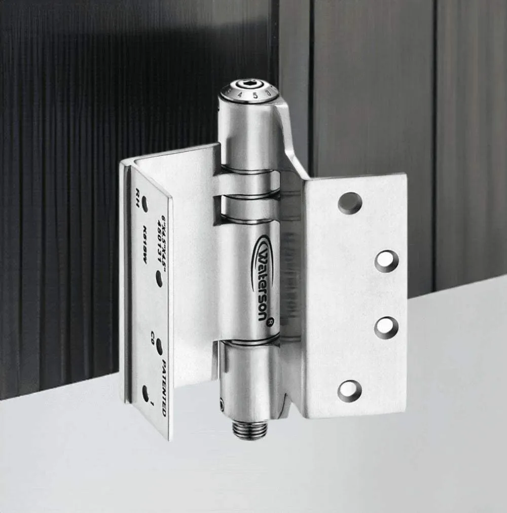 K51L-SWRH-450-D3 | Heavy Duty Hydraulic Hybrid Swing Clear Hinge with Hold Open | 4.5” x 4.5” | 304 Stainless Steel | 3 Pack